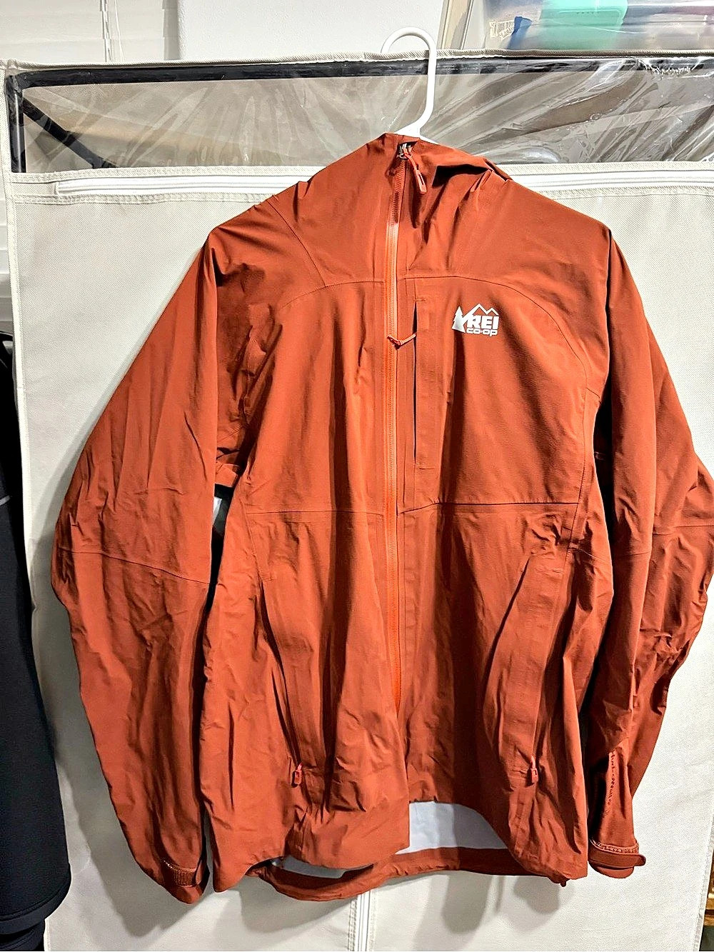REI Co-op XeroCloud 3L Rain Jacket Brown Medium